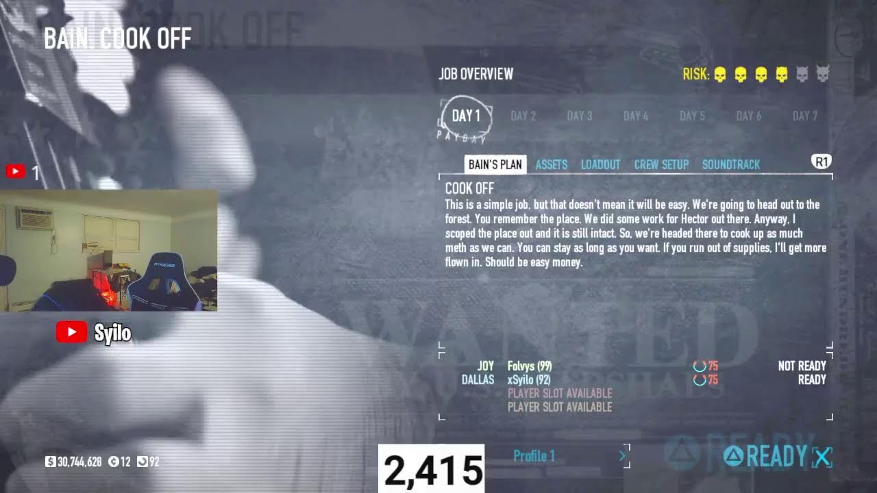 NO MORE REQ TODAY🔴 PAYDAY 2🔴 JOIN THE DISCORD🔴 DAY 397