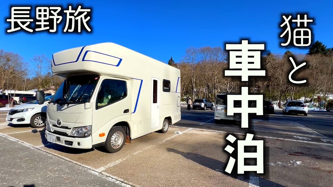 猫と車中泊で信州の戸隠神社へ【雪の戸隠神社・小布施町や善光寺・道の駅千曲川など】