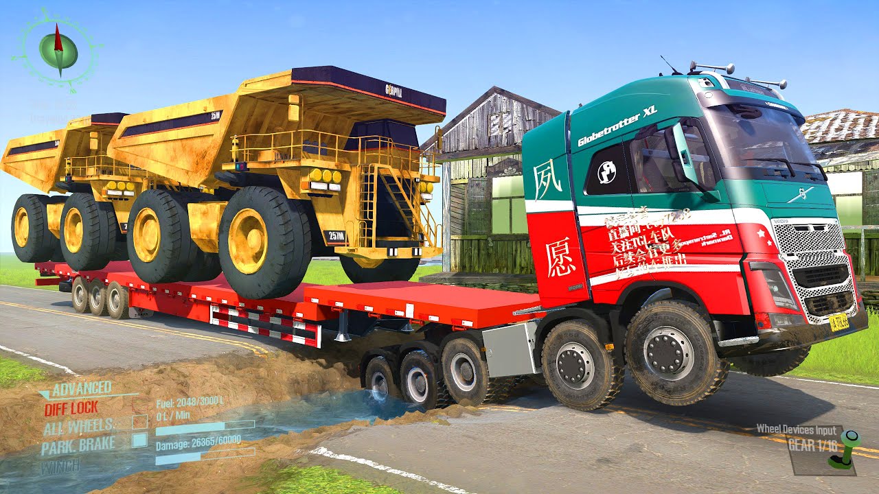 Spintires: Mudrunner Truck Mod  | Driver Skills Gameplay  Game Daily36 #mudrunner #spintires #truck