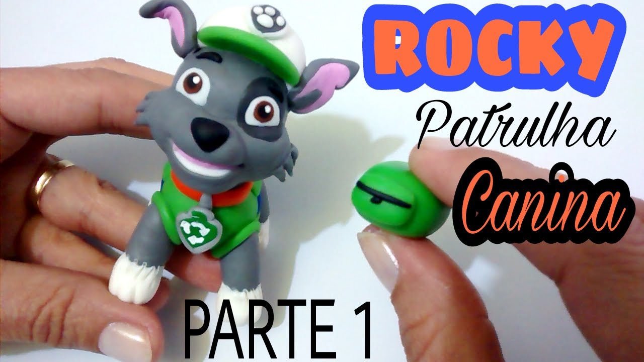 DIY: PAW PATROL 🐶(ROCKY) PARTE 1- COLD PORCELAIN- # luprestes