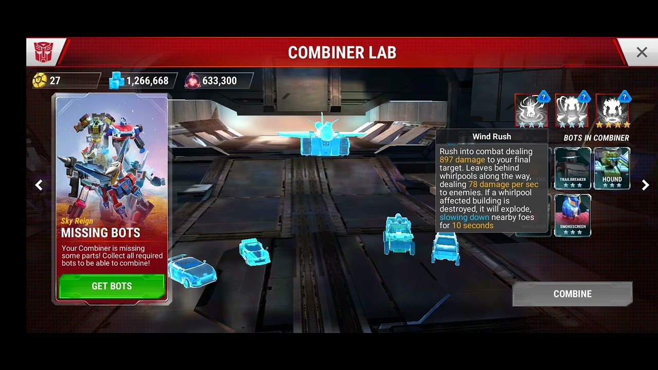 Transformers Earth Wars: New combiner Sky Reign ( Locked ) ( Review )