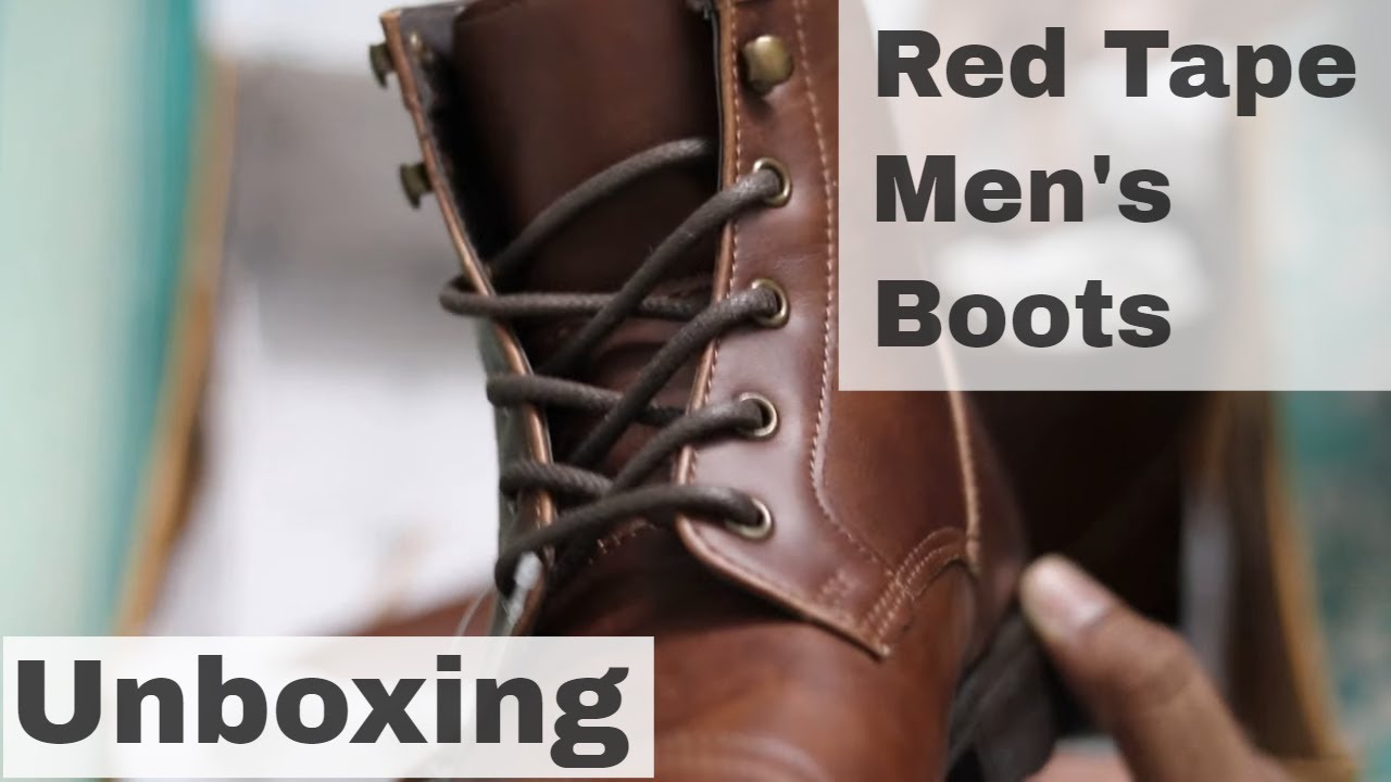 Bond Street Red Tape Men's Boots - Unboxing (Raw Video)
