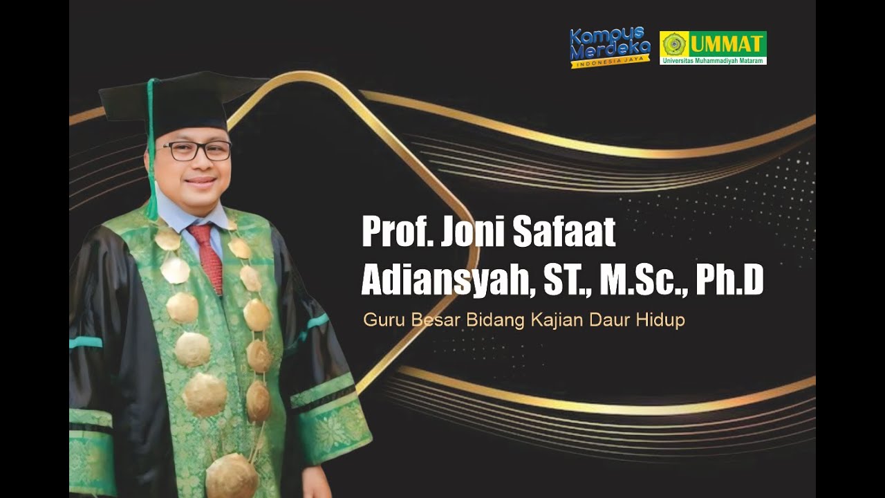 Profil Guru Besar Prof. Joni Safaat Adiansyah, ST., M.Sc., Ph.D