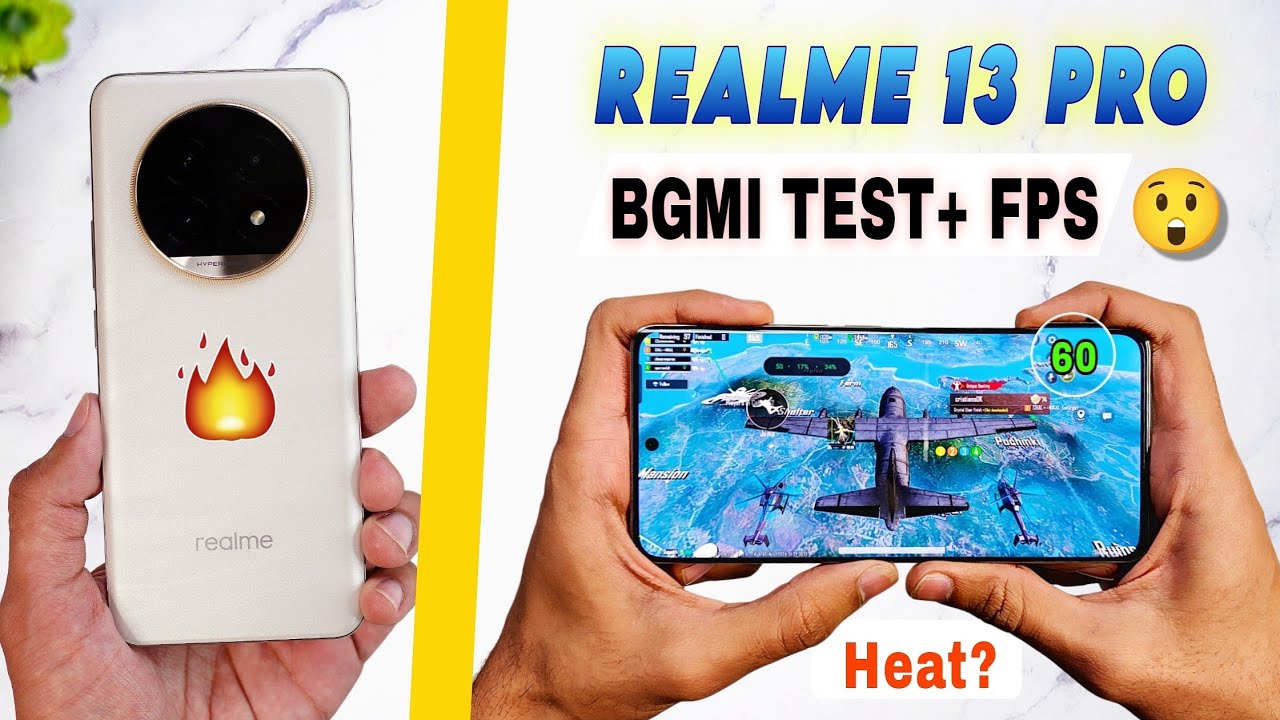Realme 13 Pro 5G Bgmi Pubg Test | Bgmi graphics settings | realme 13 pro bgmi gaming battery test