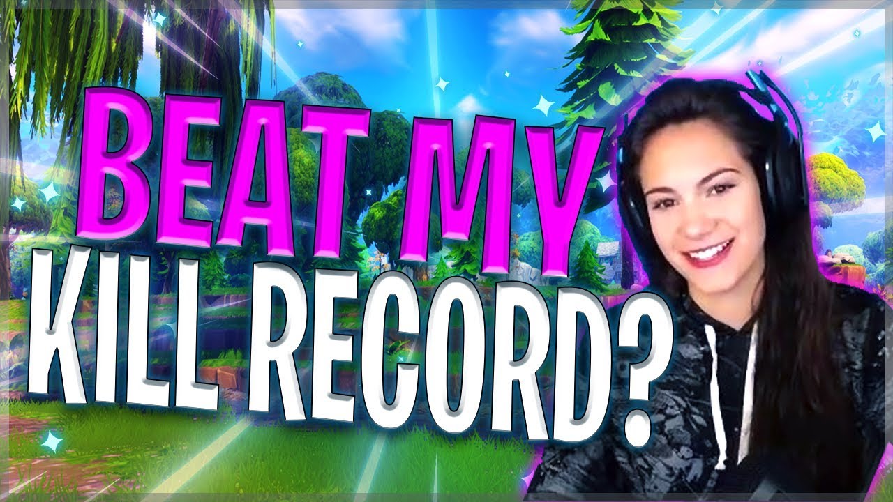 BEATING KILL RECORD? | Fortnite Battle Royale | Alexia Raye