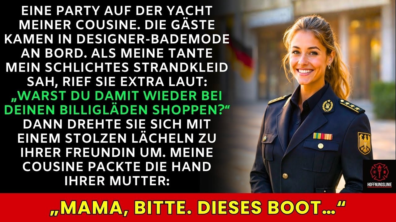 Sie lachte über meine billigen Klamotten auf der Yacht – bis meine Cousine „Mom…“ sagte
