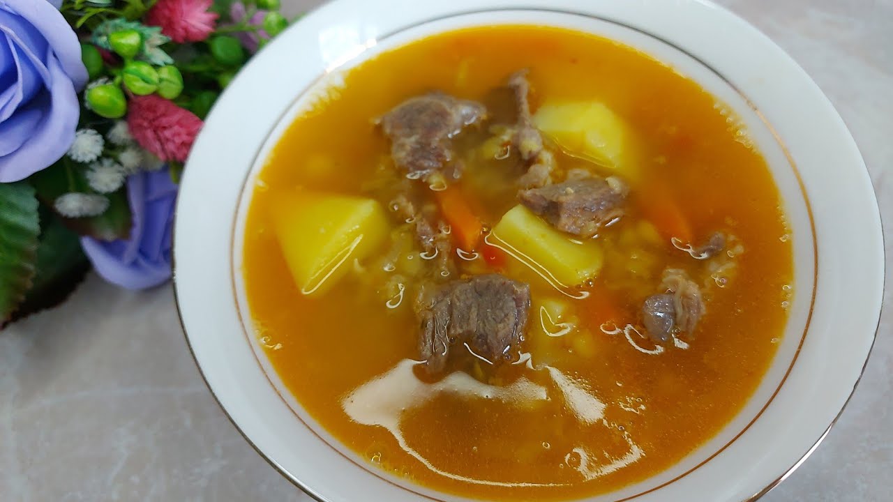 Ауызашарға горох сорпасын дайындаймыз. Гороховый суп. Pea soup