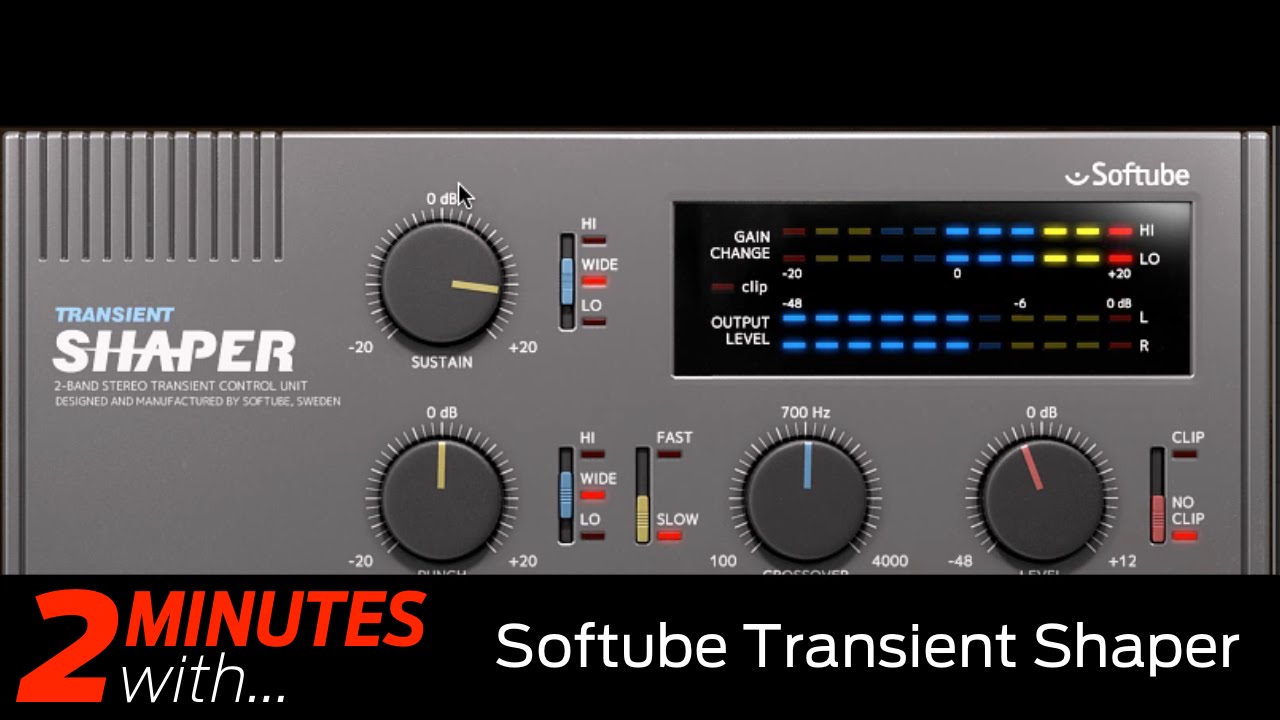 Softube Transient Shaper VST/AU plugin in action!