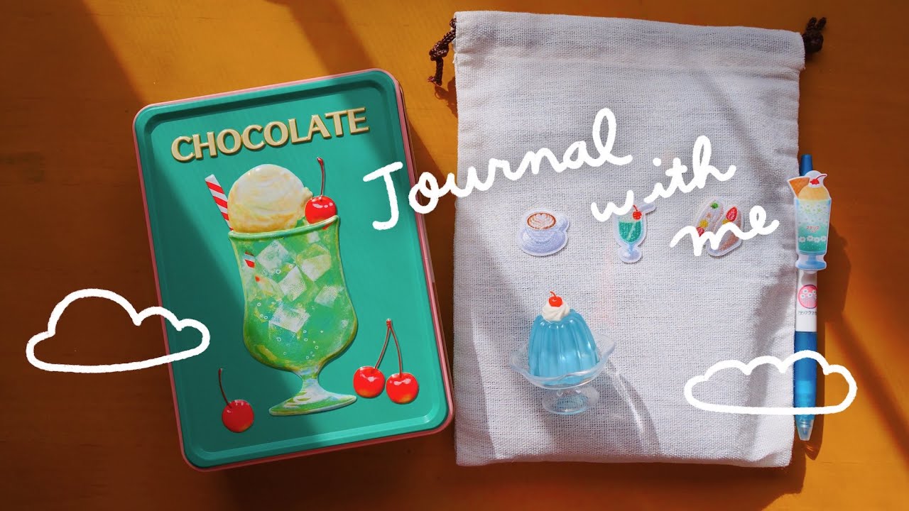 Relaxing Journal With Me | Cream Soda 🍒🍦 | Hobonichi Techo | Rainbowholic