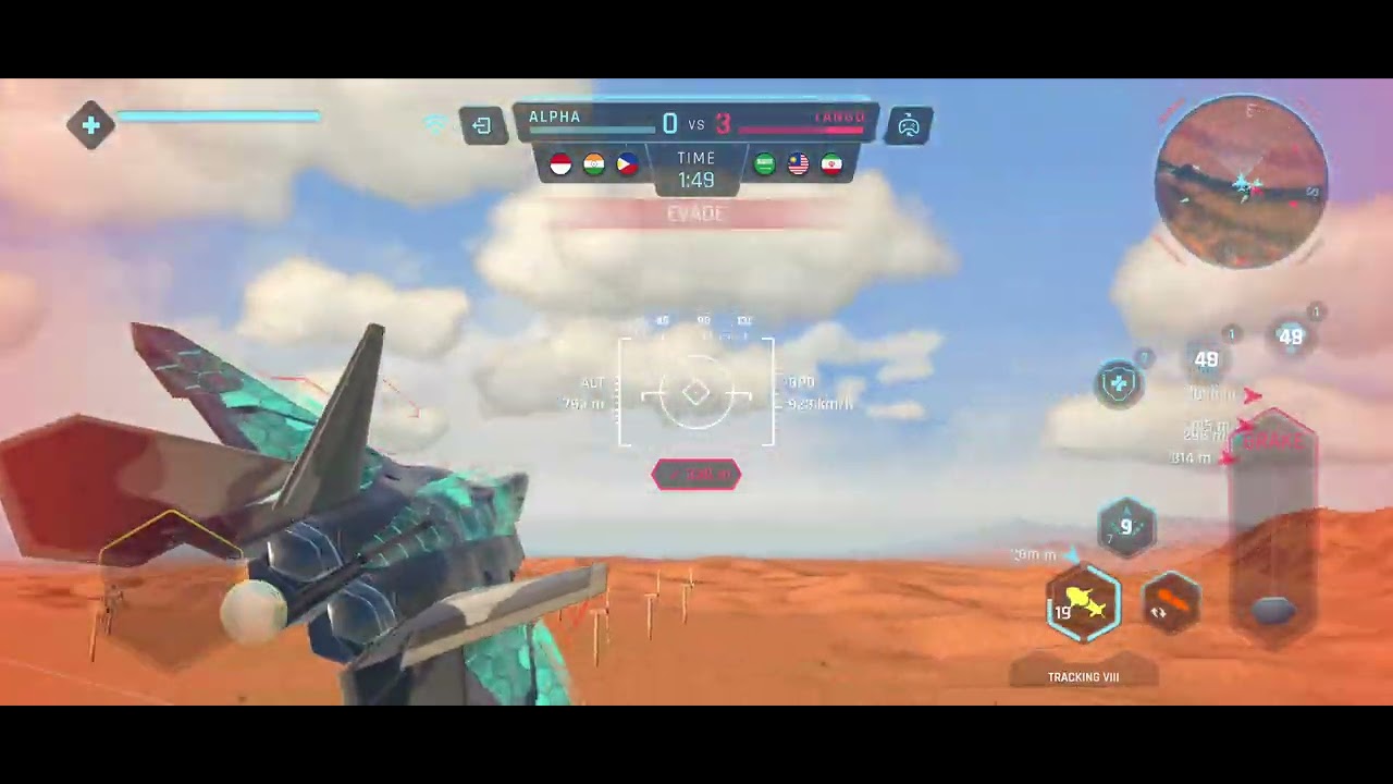 Sky Warriors Gameplay F-22 V-S F-22 Death Match @skywarriors8512 #skywarriors 