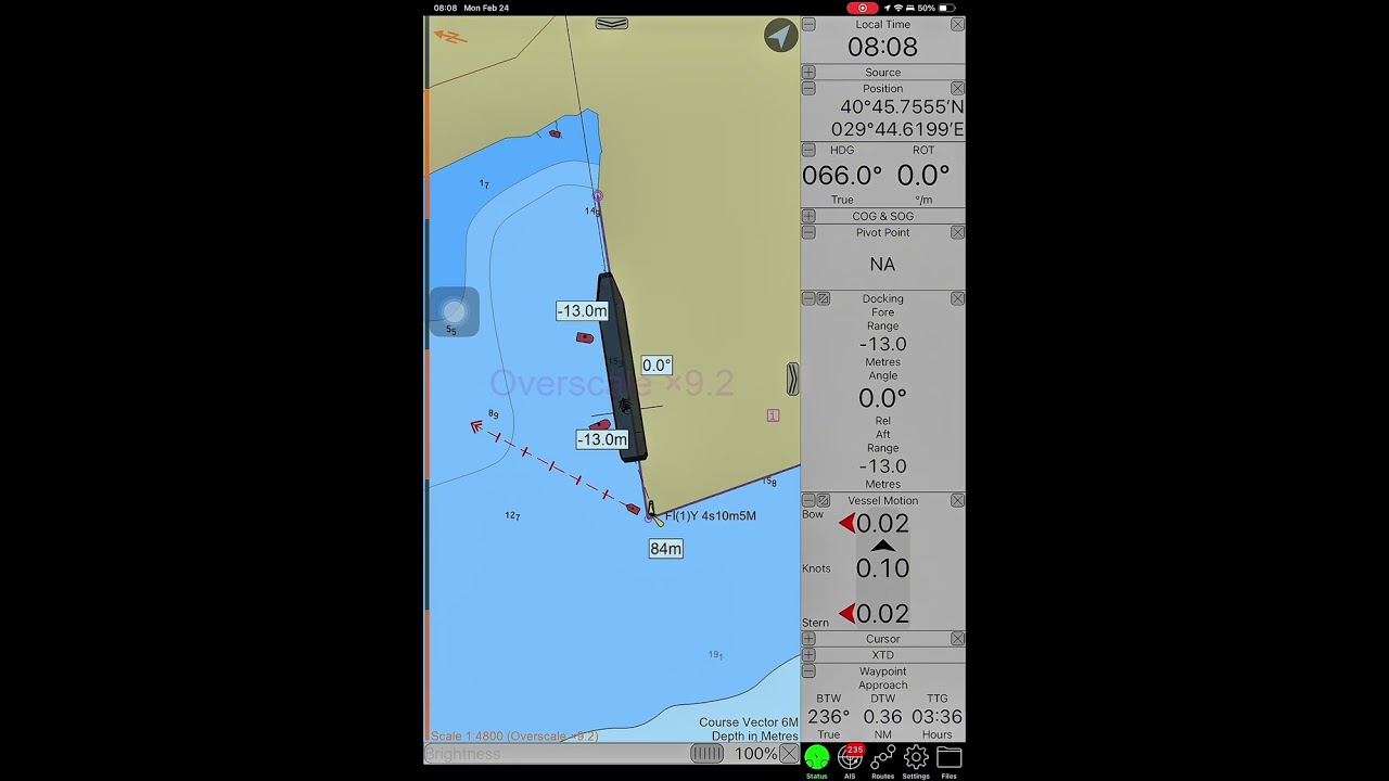 Smooth docking at Izmit, Turkey using SEAiq PilotVPP