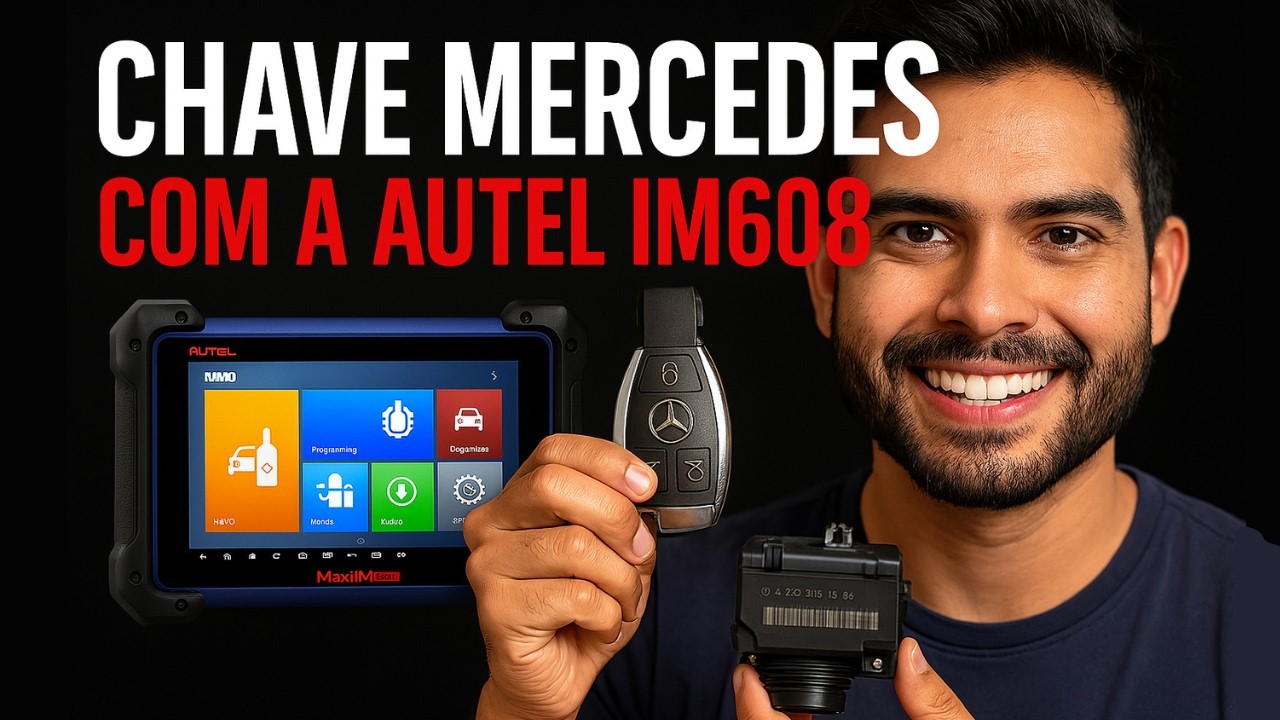 Como codificar chave FOBIK da Mercedes Sprinter 2019 do ZERO com Autel IM608 Pro II pelo módulo EZS