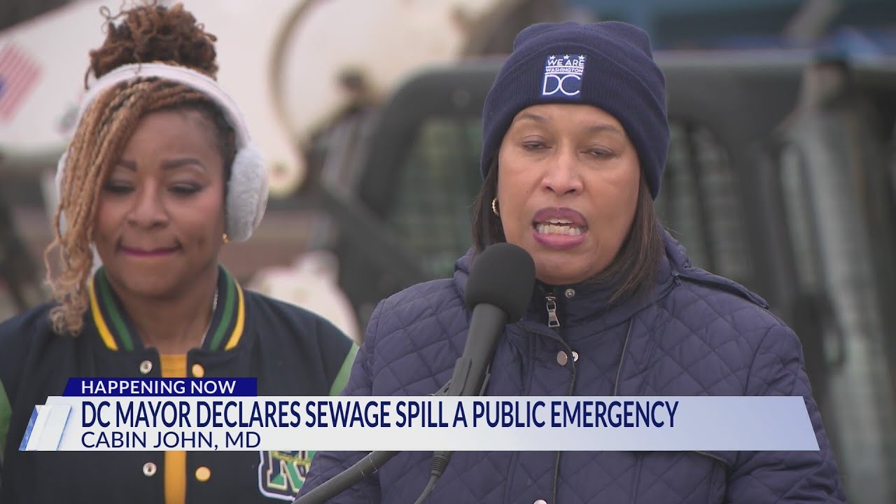 DC mayor declares emergency, asks President Trump for help on sewage spill on the Potomac