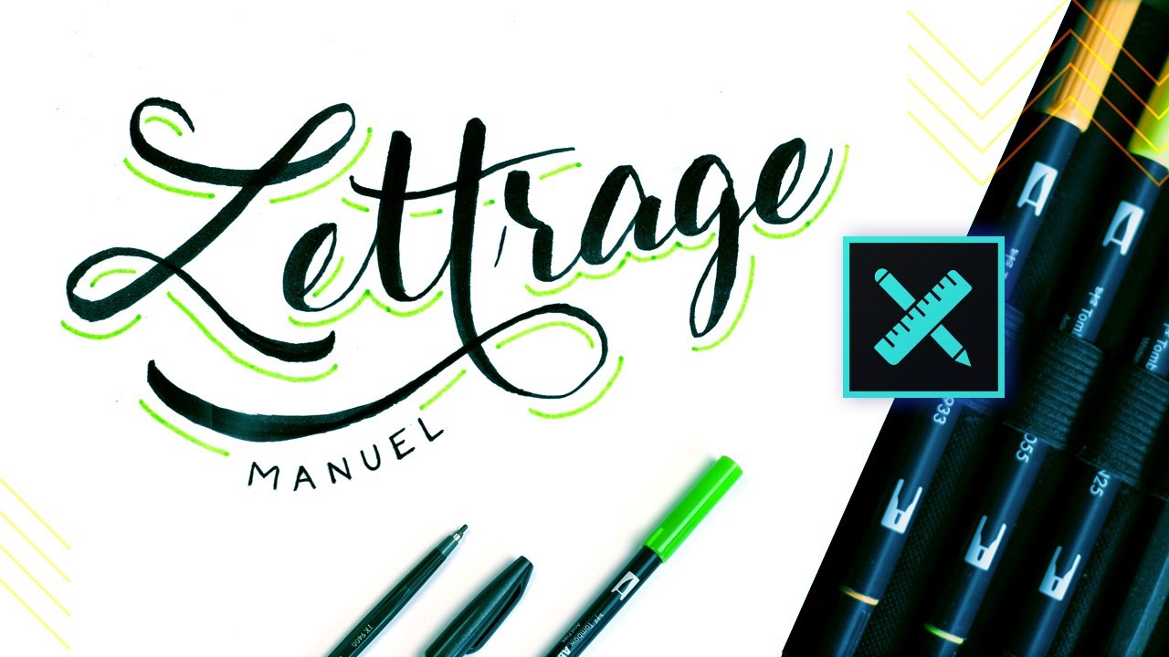 Introduction et techniques de lettrage manuel (4 outils pour bien d&eacute;marrer)