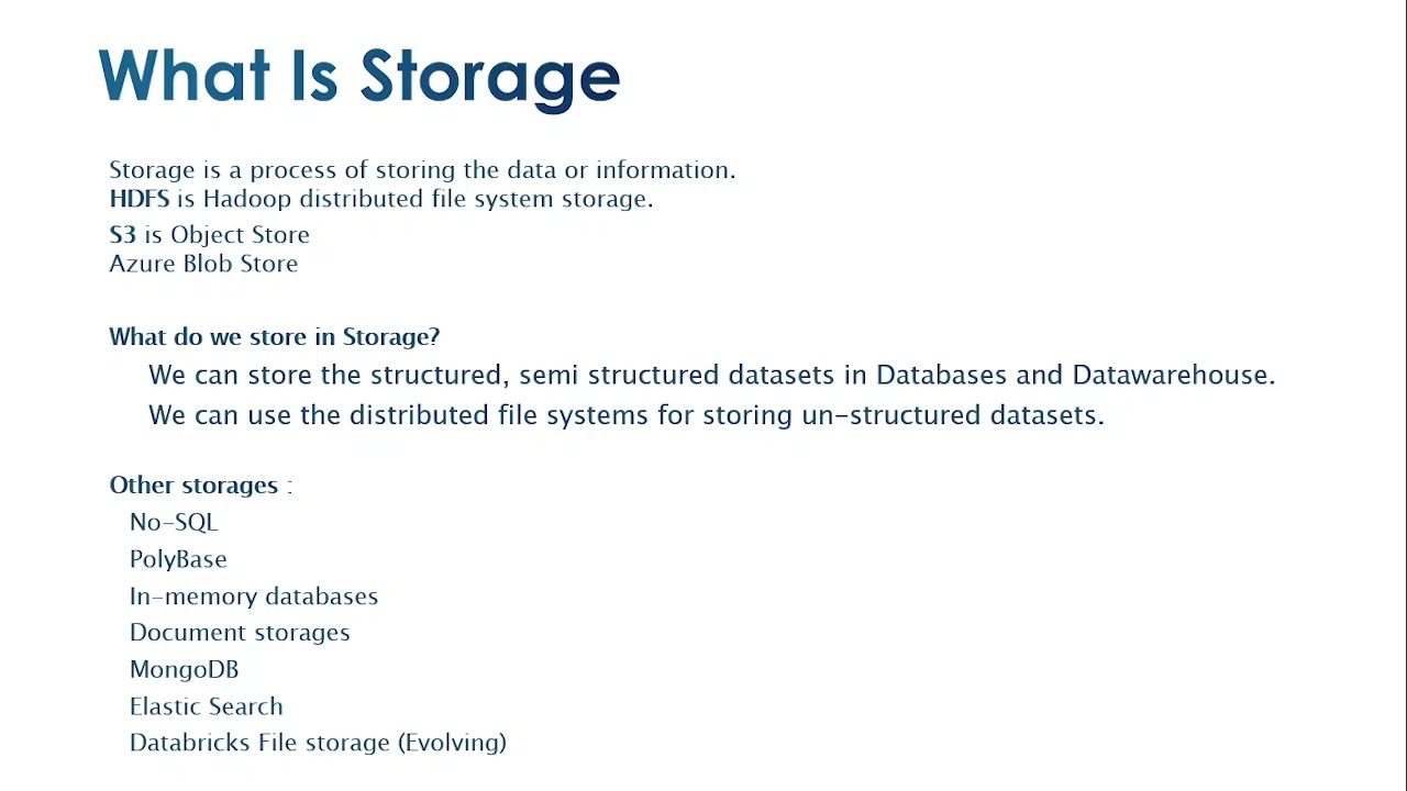Big Data Storage