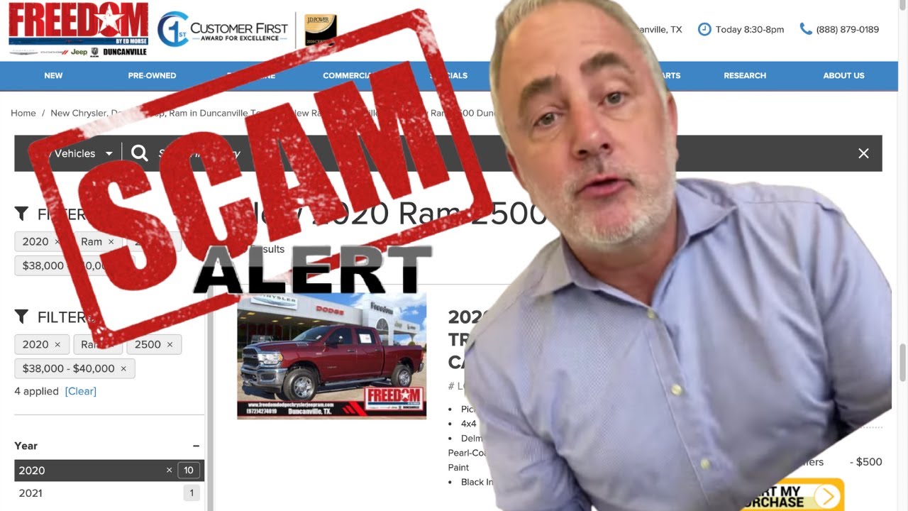 SCAM ALERT - Freedom Dodge by Ed Morse Duncanville Texas, Scam or Bait and Switch?