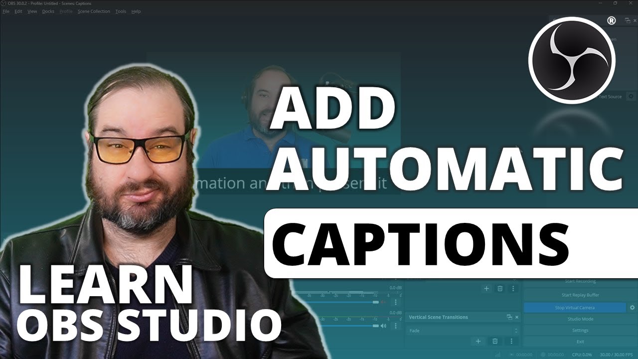 Add Automatic Captions to OBS Studio | Closed Captioning via Google Screen Recognition plugin
