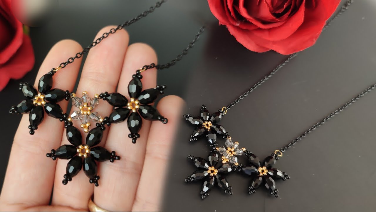 DIY/Mothers Day Gift Idea /Star Necklace/How to make Beaded Necklace.Anneler günü için kolye yapımı