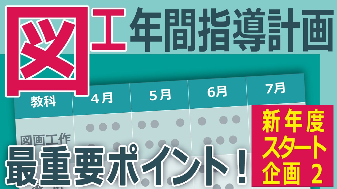 図工の年間指導計画で最も大切なたったひとつのこと（新年度スタート企画No2）