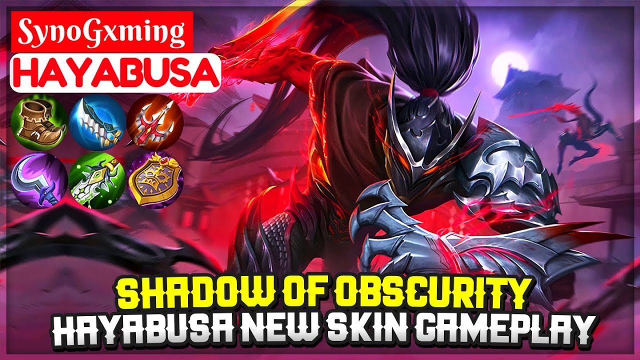 Hayabusa Shadow of Obscurity, Mysterious New Skin Gameplay [ SynoGxming Hayabusa ] Mobile Legends