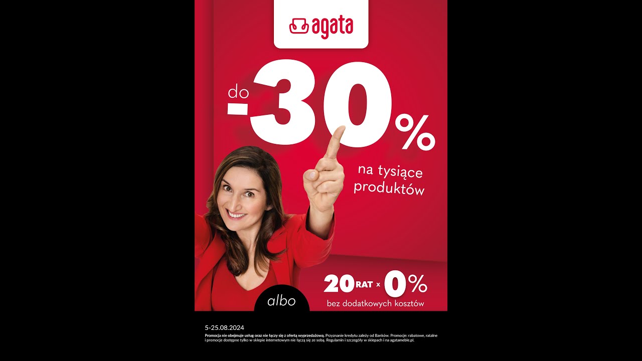 Agata - Rabaty do 30% na tysiące produktów albo 20 rat 0%