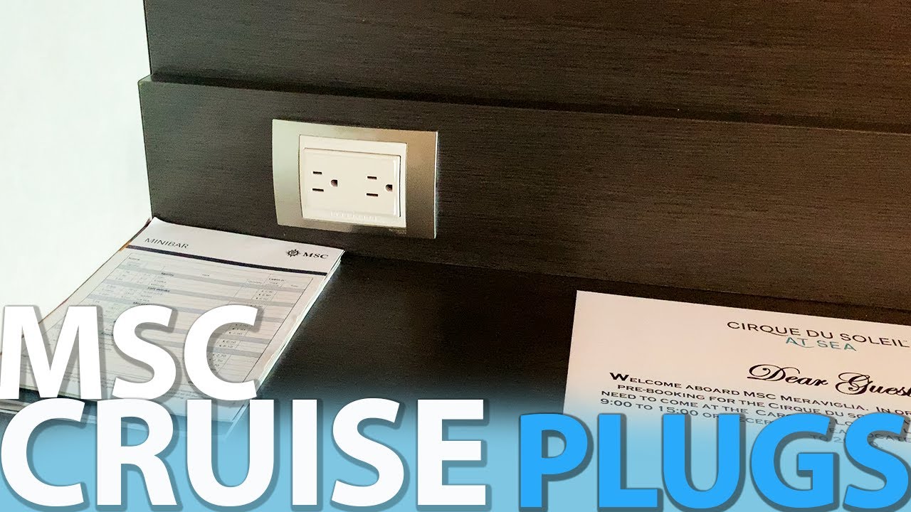 MSC Cruise Room Plugs, Adaptors and Extension Cords