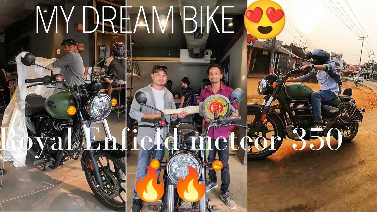 Royal enfield meteor 350 fireball matt green taking delivery 😍🔥