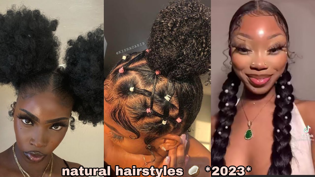 Cute & Trendy Natural Hairstyles 🥥| Styles By Baddies