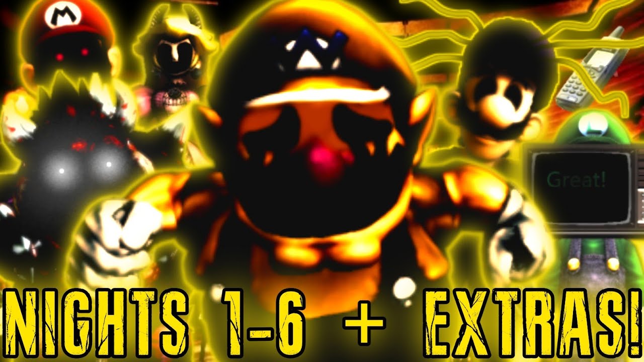 Five Nights At Wario's: Nightmarish Mess Chapter 2 | Nights 1-6 + Extras!