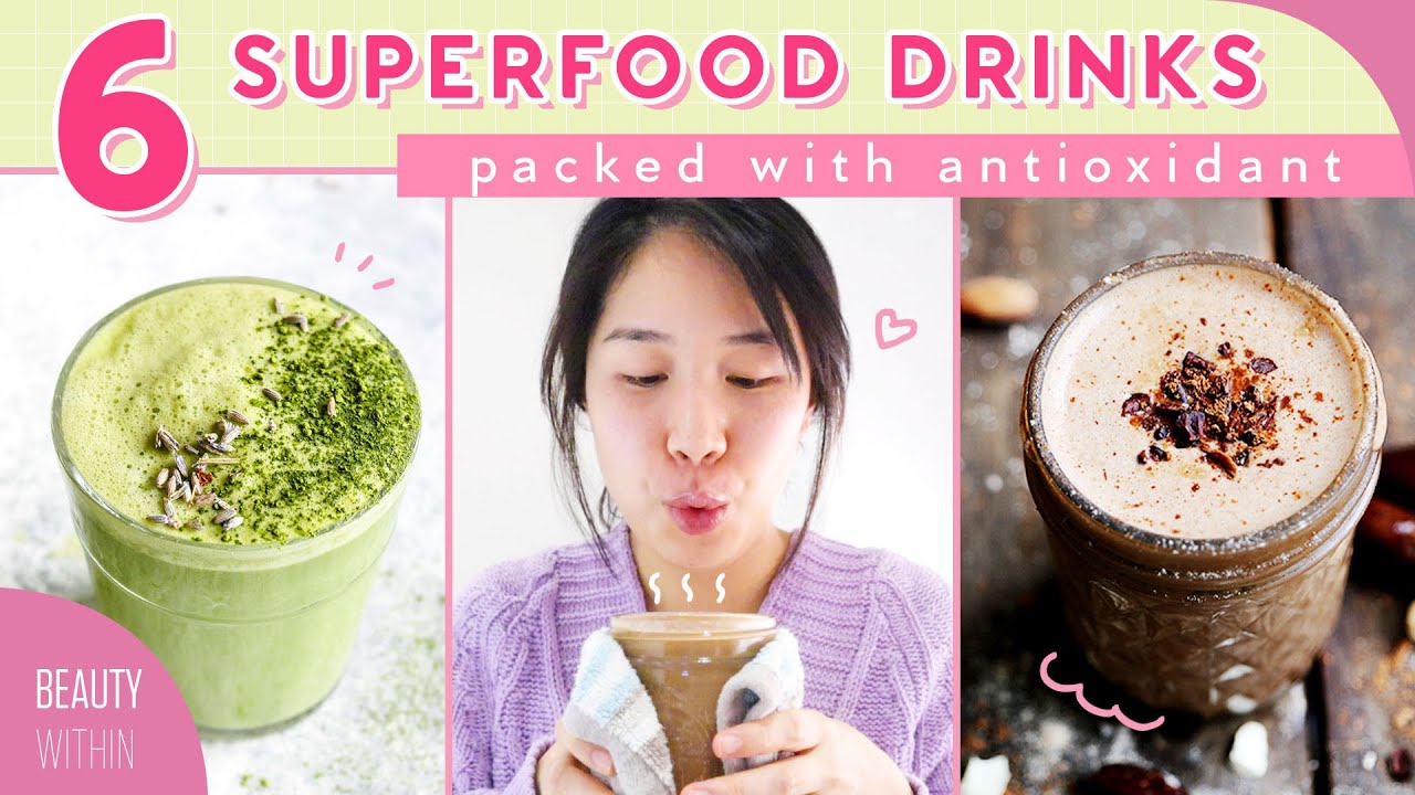 🍵6 Simple Drinks for Clear, Glowing Skin & Healthy Immune System: Cacao, Rooibos, Matcha & More✨
