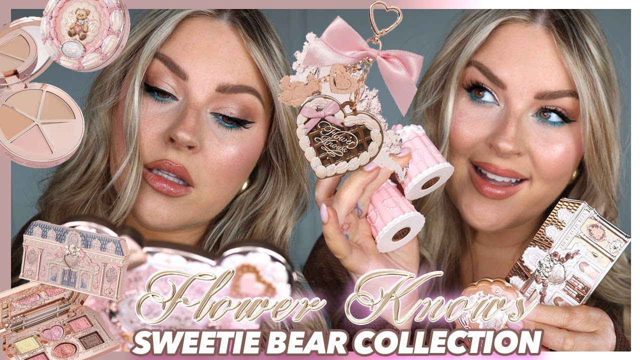 FLOWER KNOWS SWEETIE BEAR COLLECTION 🐻 Lip Swatches, Tutorial & Honest Review
