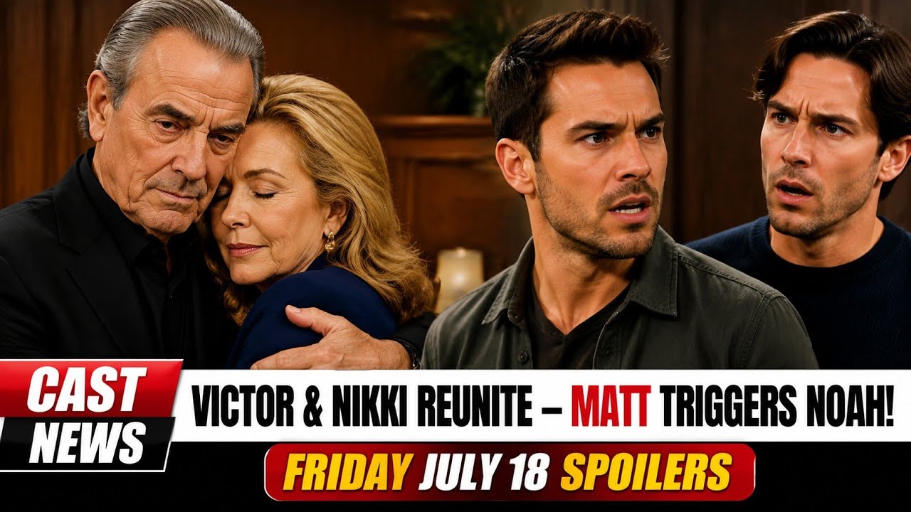 Y&R Spoilers July 18! Victor & Nikki Reunite as Matt's Shocking Move Changes Noah's Future