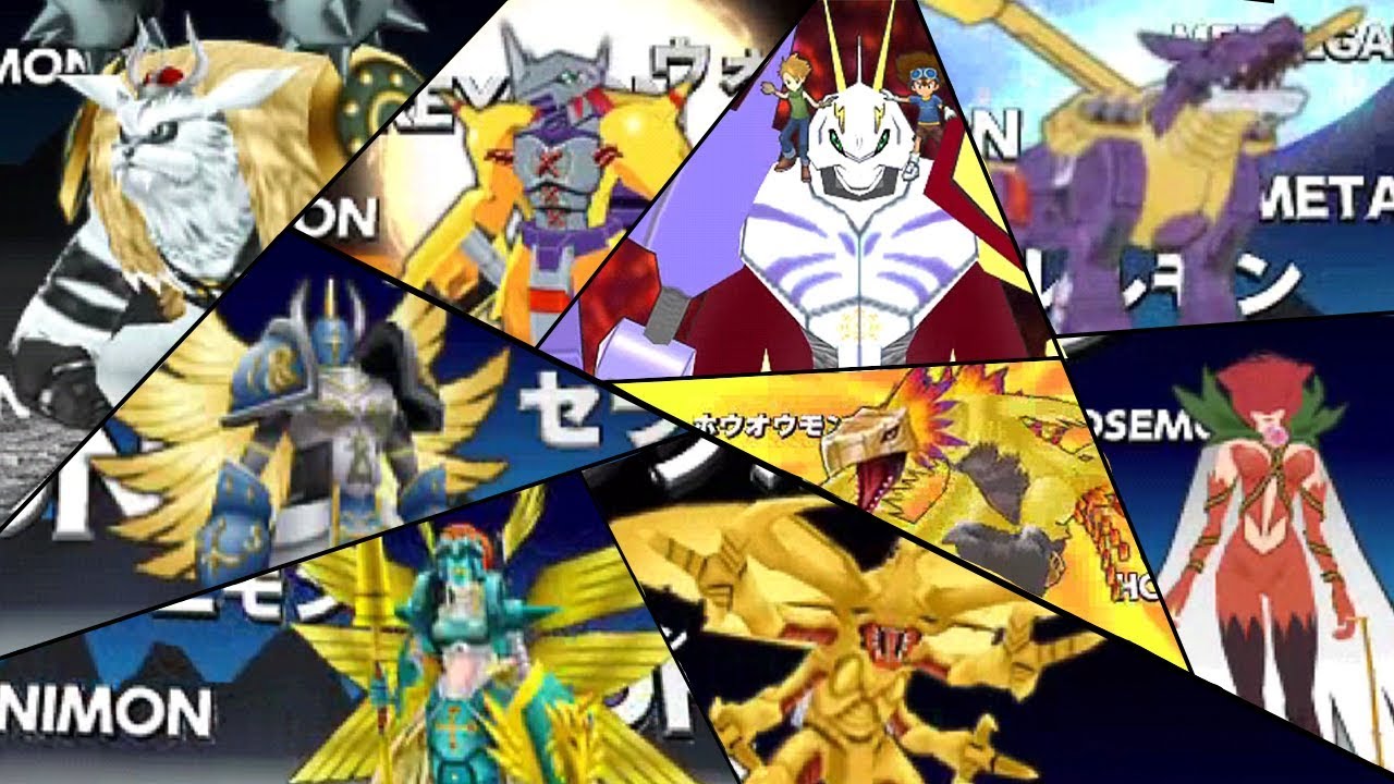 Digimon Adventure PSP - All Digivolutions