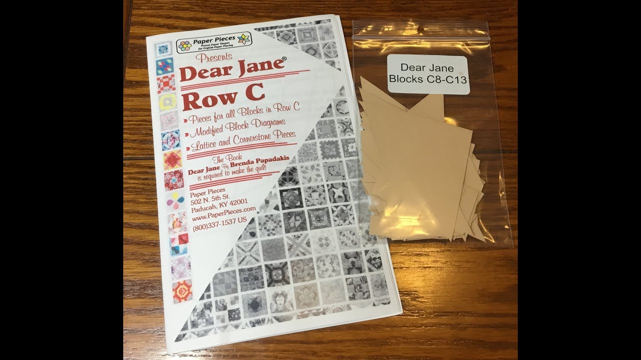 Bag Sort:  Blocks C8-C13 - Dear Jane Goes EPP