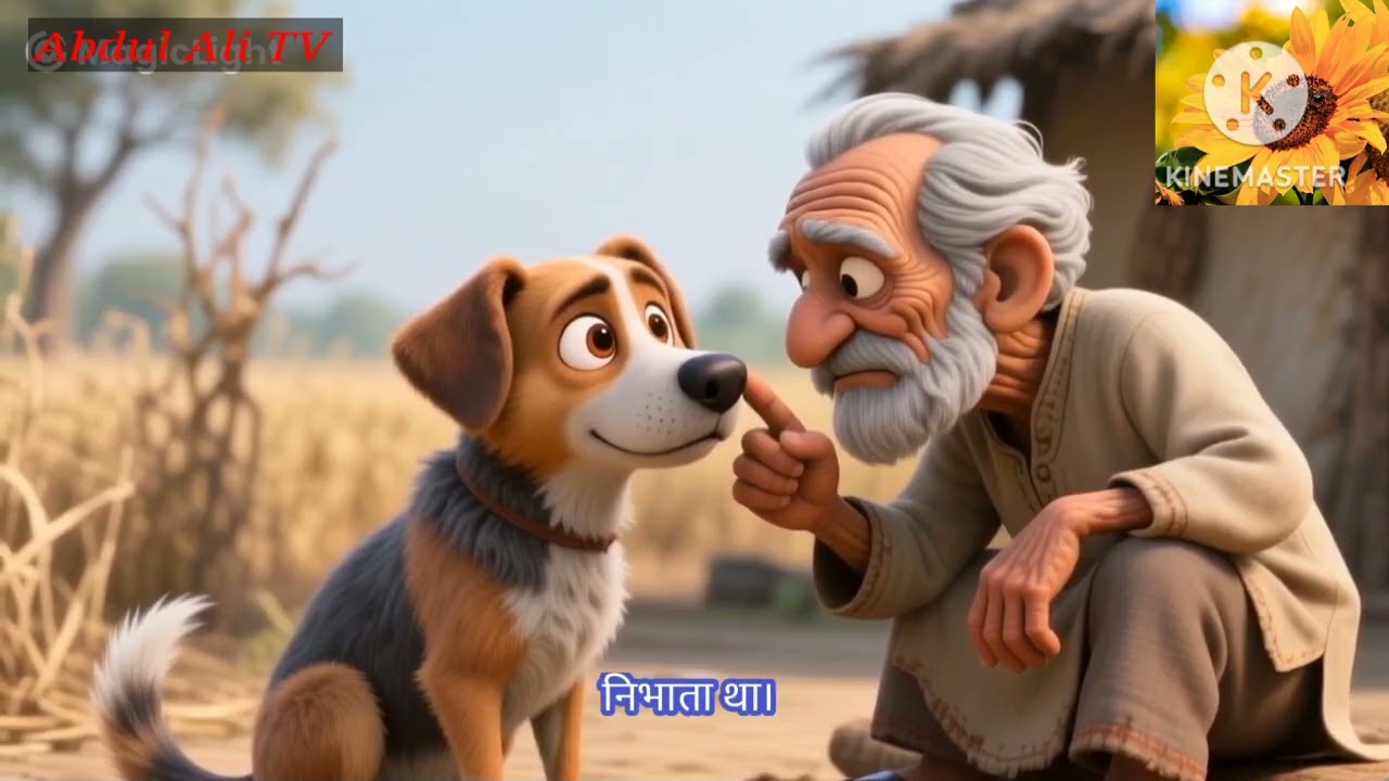 Oal farmer and loyal dog amazing story. Carton videos 