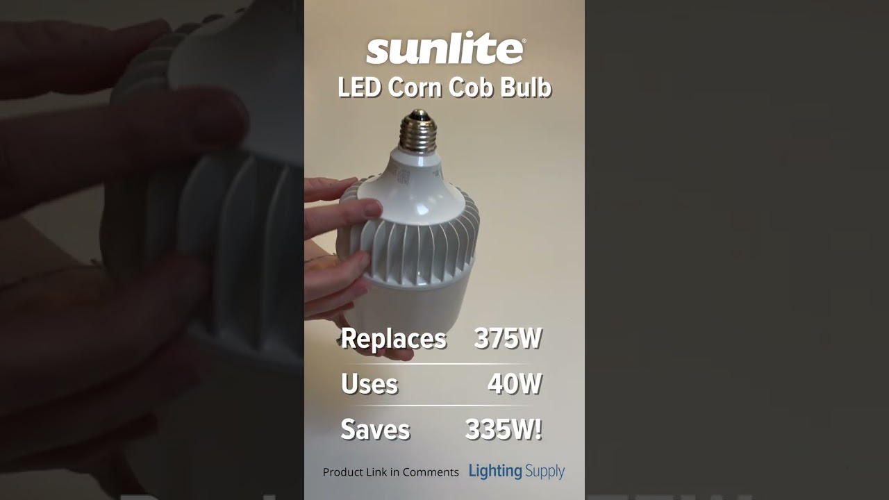 Sunlite Super Bright LED Corn Cob Bulb (81258-SU) #youtubeshorts #ledlights