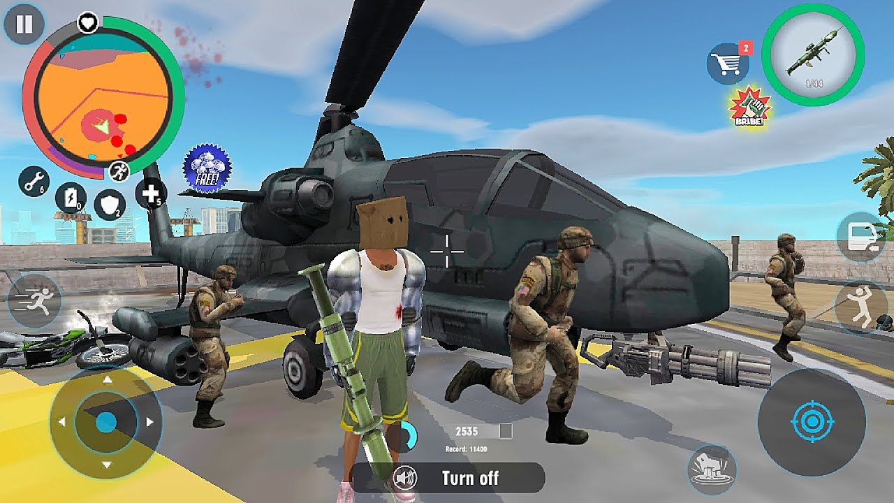 Real Gangster Crime Vegas Simulator #36 RPG vs Army