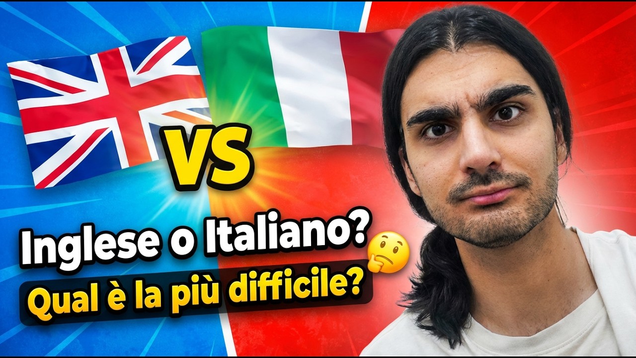 Inglese vs Italiano 🇬🇧🇮🇹 | Qual è più difficile davvero 😯🤔