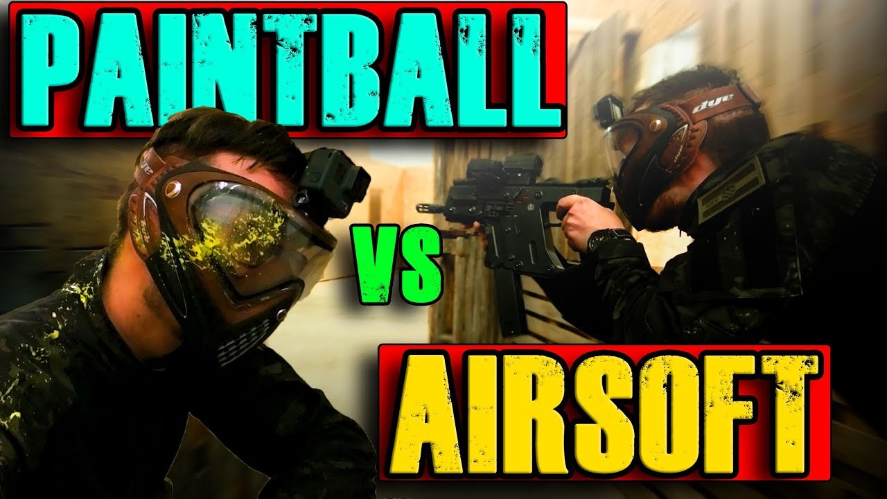 PAINTBALL vs AIRSOFT - Dumme Schmerzhafte Idee GsP Airsoft