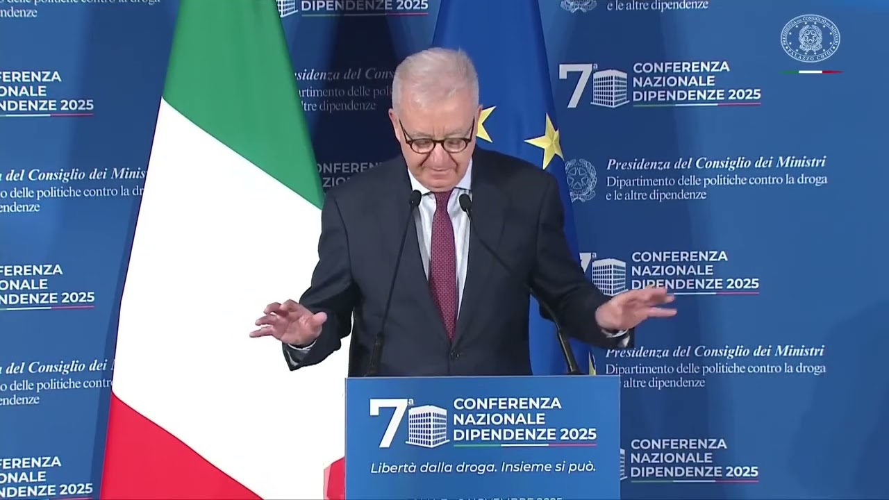 Roma - VII Conferenza Nazionale sulle Dipendenze, l'intervento di Mantovano (08.11.25)