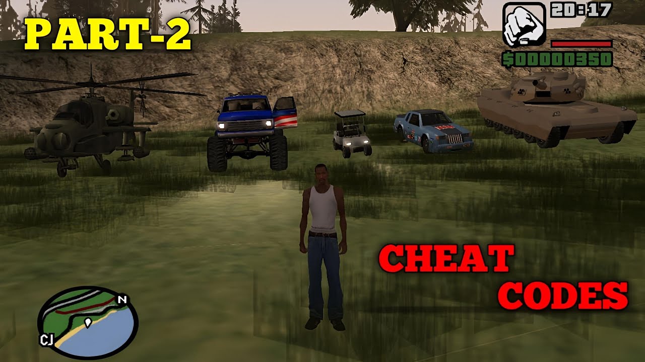 GTA SAN ANDREAS CHEAT CODES PART-2..........