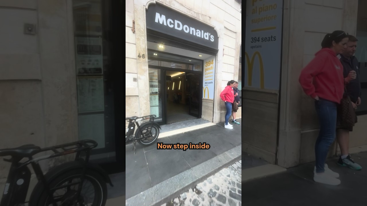 Ancient ruins in Rome inside McDonald&rsquo;s