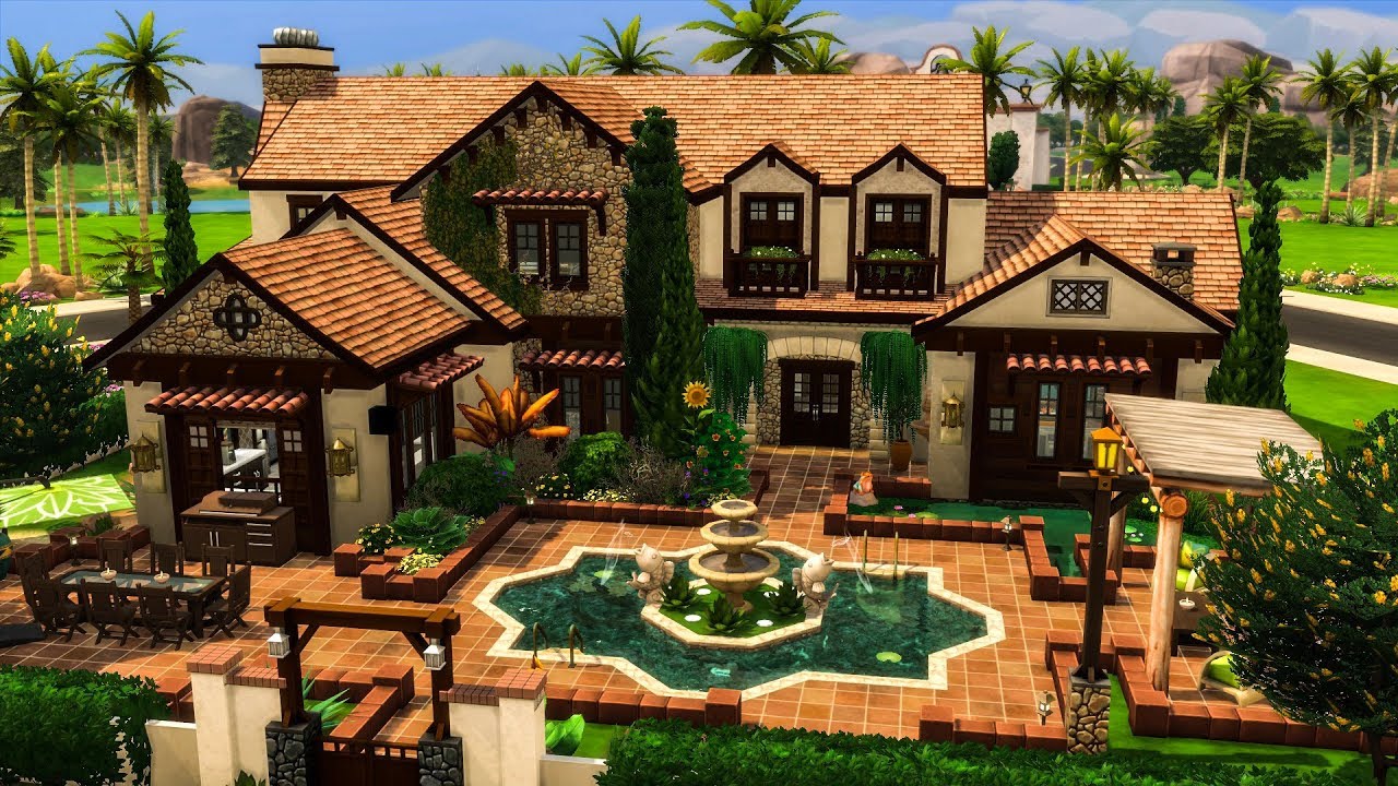 The Sims 4 || Speed Build || Villa Colmenar + Winner!