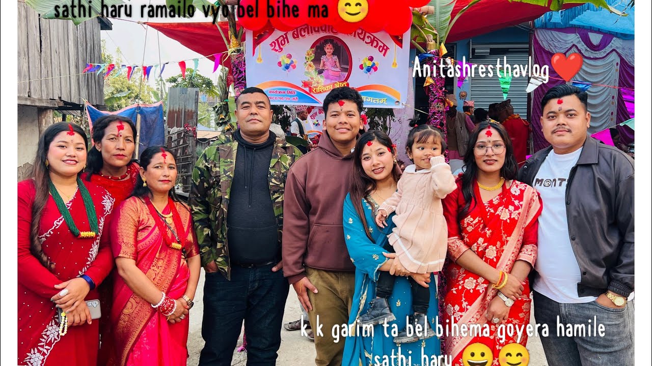 BEL-BIBAH SPECIAL VLOG 🫶🏽❤️(k k garim ta sathi haru hami le bel bibahma)💜🤗