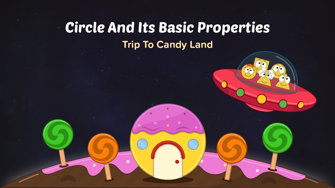 Math Story : Circle And Its Basic Properties - Trip To Candy Land | Kids Stories | Home School