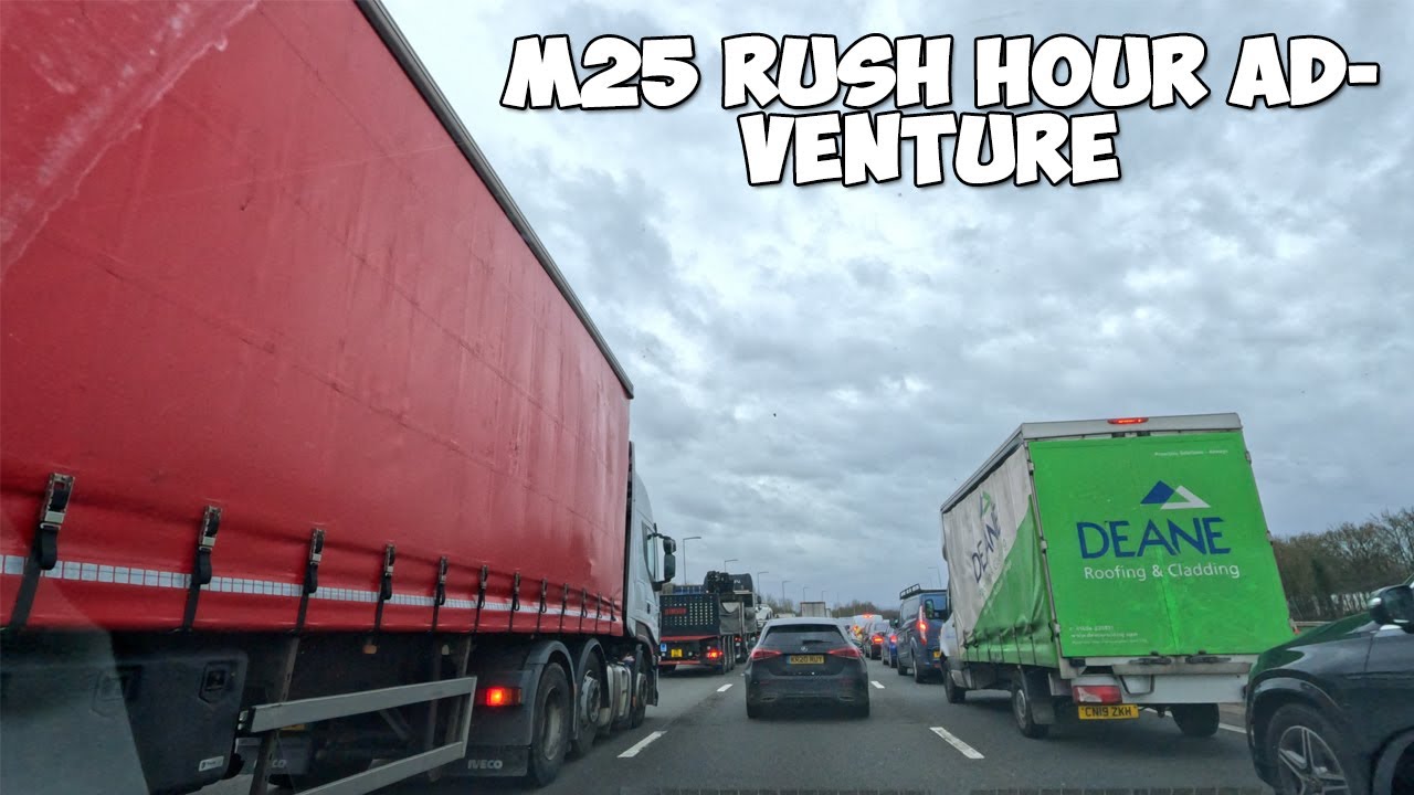 From Essex to London: A Busy Afternoon on the M25 | United Kingdom | 4K UHD