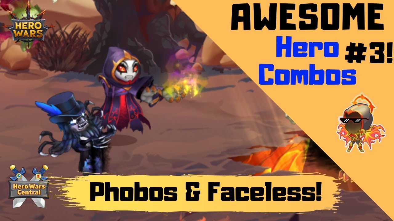 Hero Wars | Hero Combos! Phobos and Faceless!
