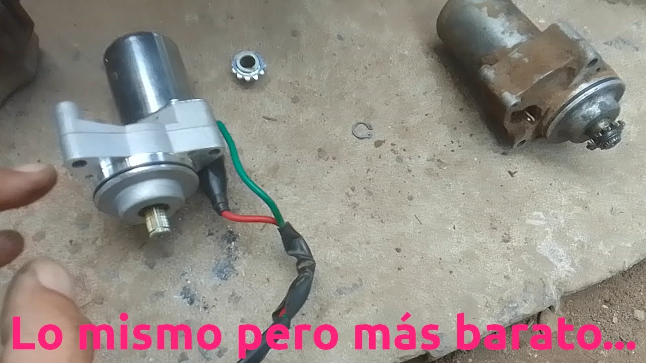 Curso básico de reparación de moto 110. Episodio 7. Cómo cambiar el motor de arranque.