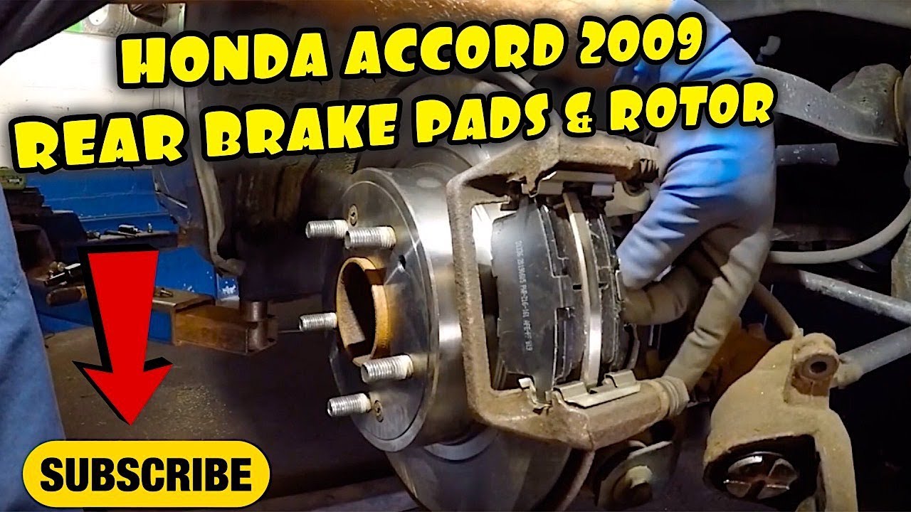 How to replace rear brakes and rotors on 2009 Honda Accord