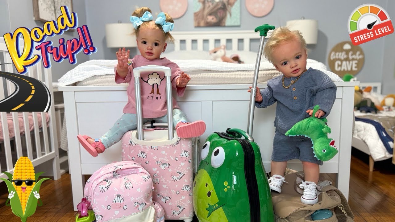 PACKING MY REBORN DOLLS FOR OUR WEEKEND VACATION 🚗 DID I FORGET ANYTHING?